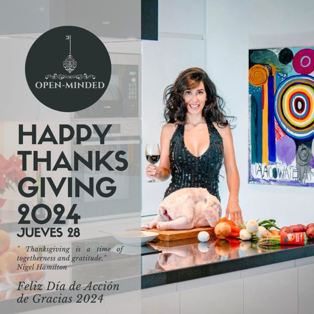 Fiesta Thanksgiving 2024 en Open-Minded.club, con temática swinger y espíritu open-minded.