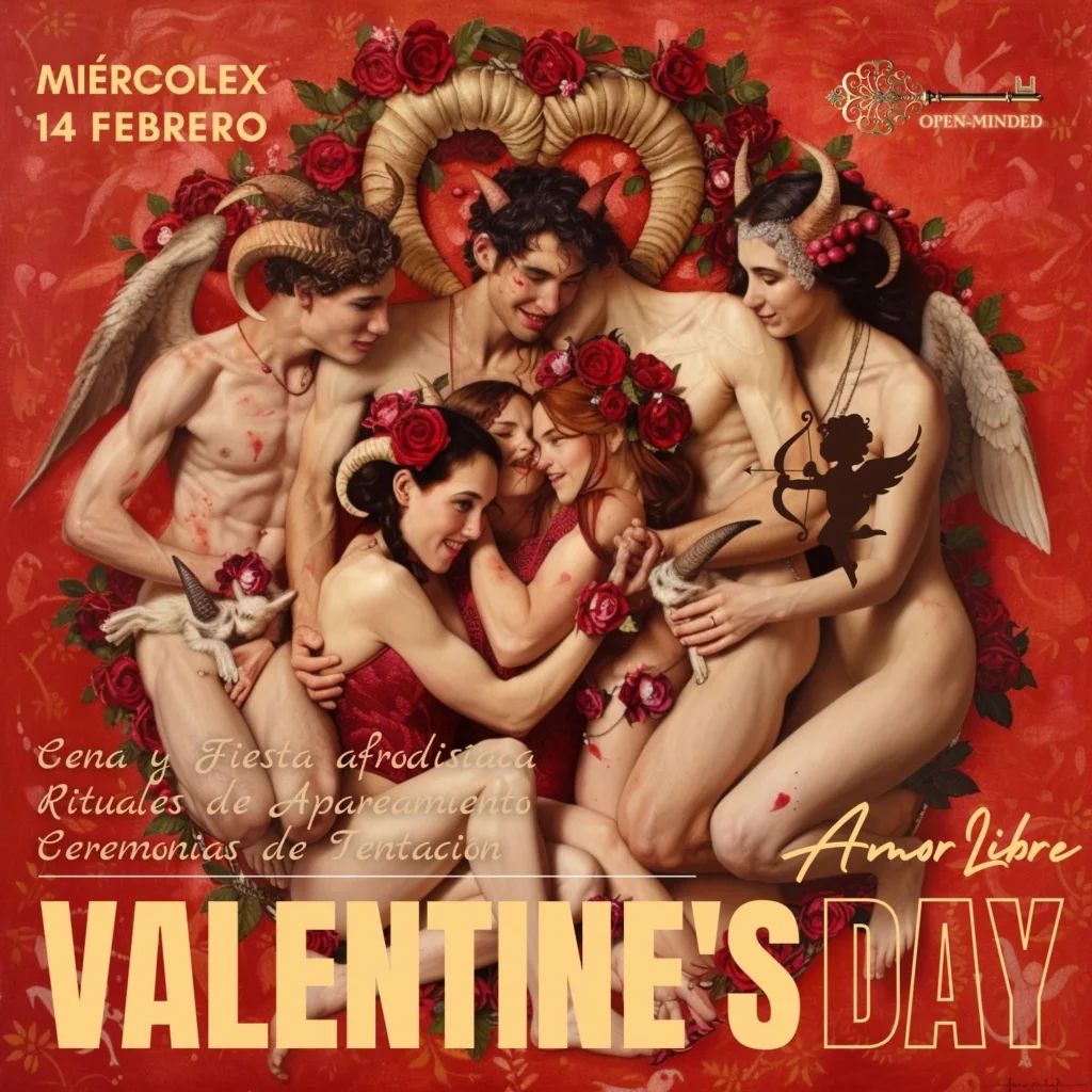 MiércoleX 14 de Febrero, Happy Valentine en OPEN-MINDED: Amor Libre
