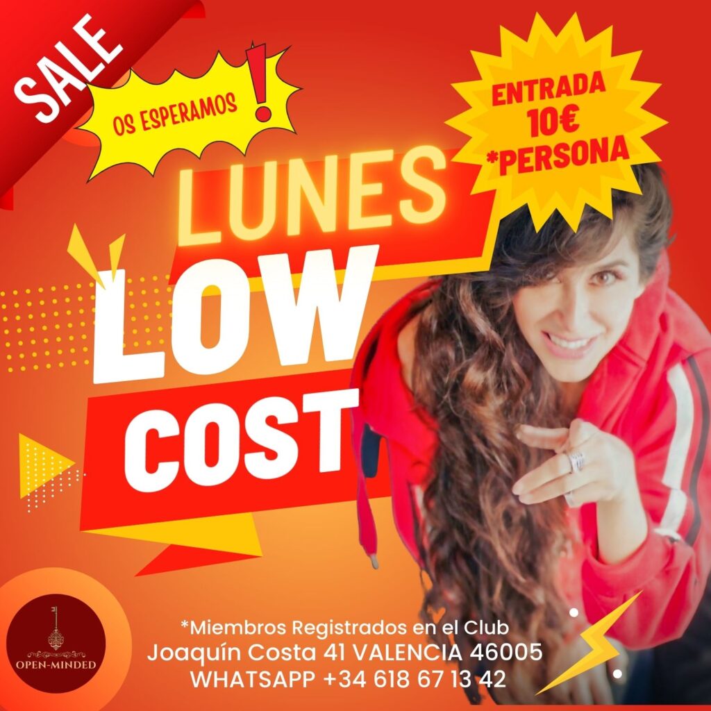 Promoción Lunes Low Cost en Open-Minded Valencia con entrada a 10€
